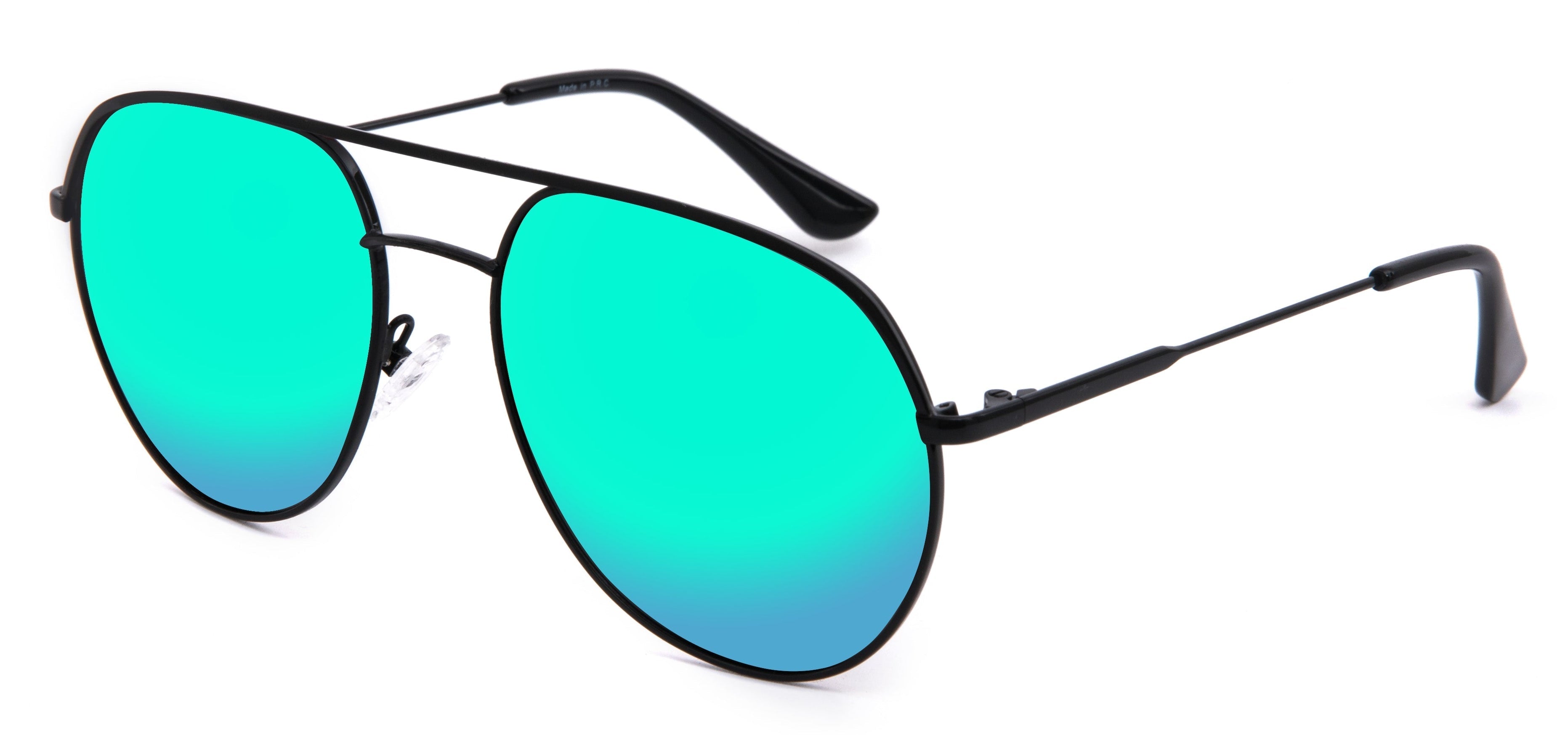 Gun Frame (Glossy Finish) - Polarized Green Mirror Lens (C3)